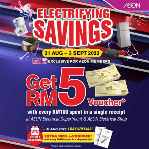 Aug Sep Aeon Electrifying Savings Free Rm Vouchers