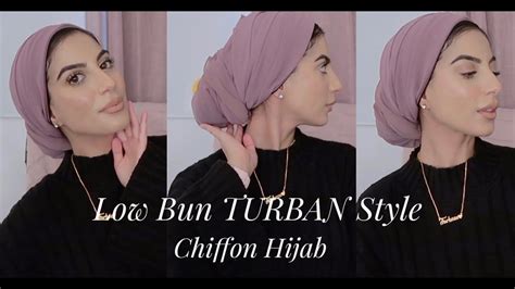 Easy And Quick Turban Tutorial Using Chiffon Hijab Youtube