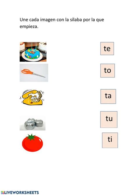 S Labas Ta Te Ti To Tu Worksheet