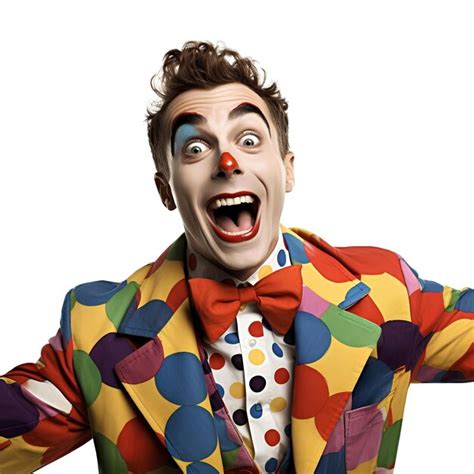 Premium Photo Clown A Person Wearing A Colorful Suit And Bow Tie