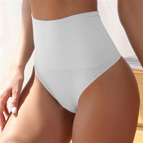 Mother Day Gifts Tawop Seamless Thongs Women White Shapewear Pants With