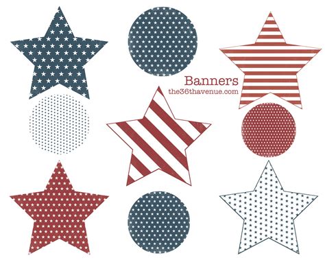 Fourth Of July Free Printable Set | The 36th AVENUE