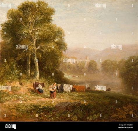 Bolton Abbey 1844 By David Cox Landscape Oil Painting English