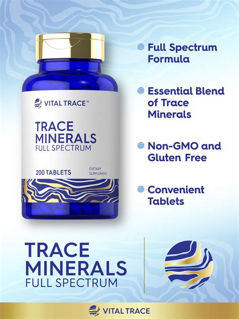 Vital Trace Non Gmo And Gluten Free Trace Minerals Supplement With Iodine Selenium And Zinc 200