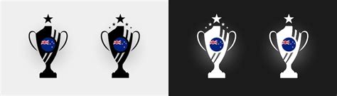 Premium Vector | New Zealand flag trophy vector illustration