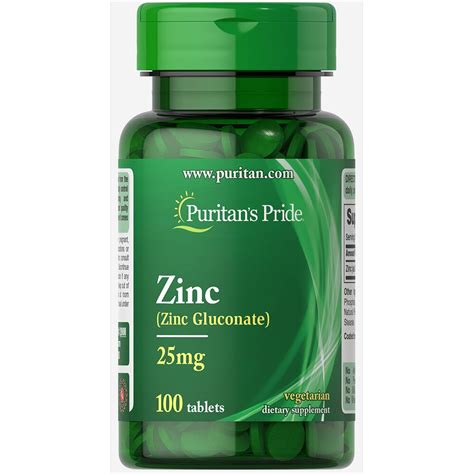 Puritan S Pride Zinc Gluconate Mg Tablets Shopee Thailand