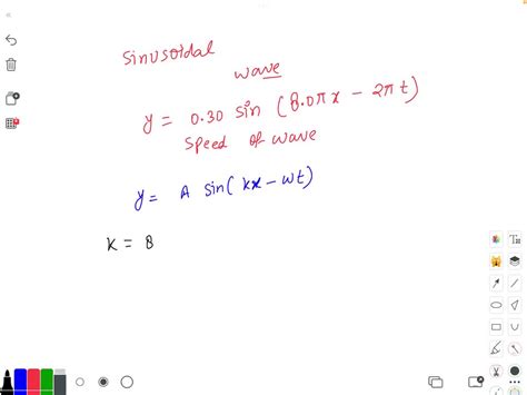 Solved A Sinusoidal Traveling Wave Is Described By The Wave Function