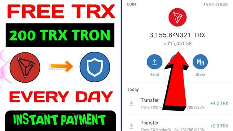 Free Trx Instant Withdraw Earn Free TRX How To Earn TRX For Free