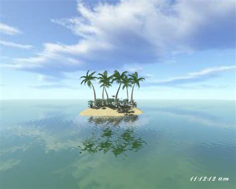 Download Ocean Island 3D Screensaver 3.0