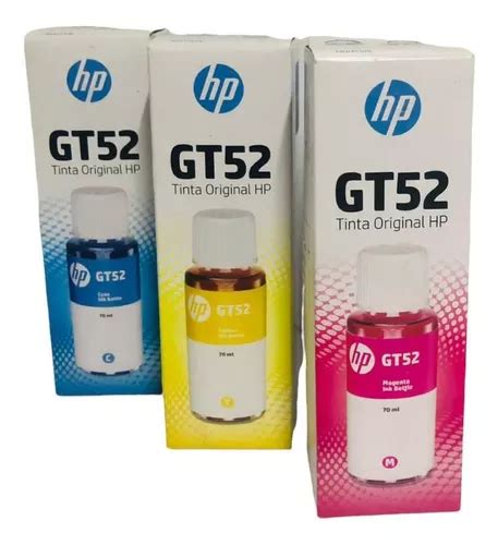 Pack Tintas Originales Hp Gt Cian Magenta Amarillo