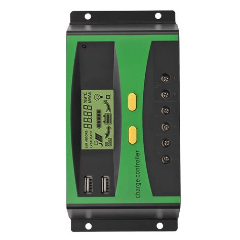 Solar Charge Controller Automatic Recognition Lcd Screen Current Display Intelligent Solar