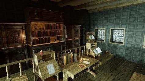 3D model Medieval Library Update VR / AR / low-poly | CGTrader