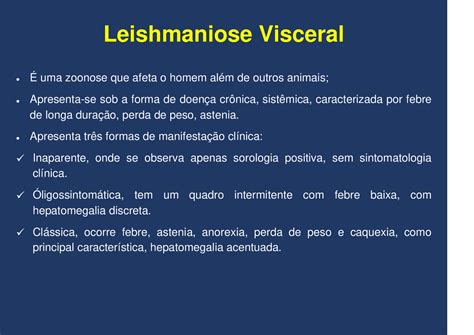 Leishmaniose Visceral Docsity