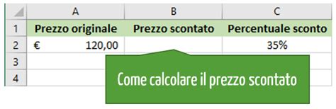 Calcolo Sconto Excel Formule E Percentuali Excel Per Tutti