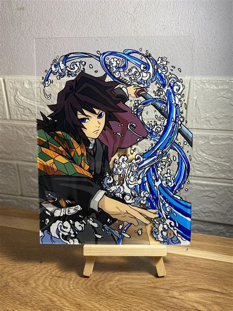 Glasspainting Tomioka Demonslayer Kimetsunoyaiba Tomi Glass