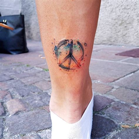 Cool Peace Sign Tattoo Designs Bedeutungen Antikriegsbewegung