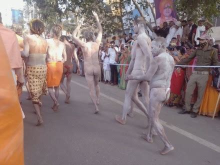 Nagas Naked Holy Man Running Over Editorial Stock Photo Stock Image