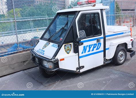 Nypd Police Scooter 3 Wheeler Car Editorial Stock Photo Image Of