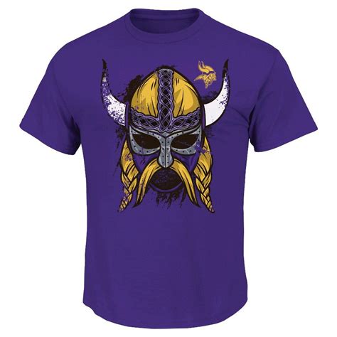 Minnesota Vikings Men S Mask T Shirt Xxl Size Xxl Multicolored Viking Men Minnesota