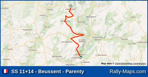 SS 11 14 Beussent Parenty Stage Map Rallye Le Touquet Pas De