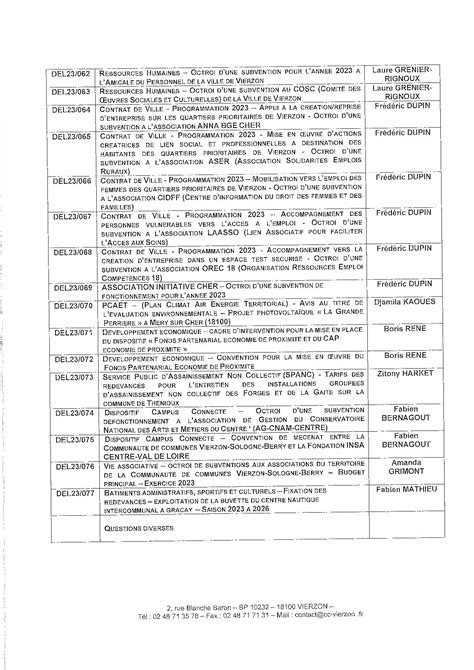 Ordre du jour Conseil Communautaire du 22 mars 2023 à 18 h 30 Le