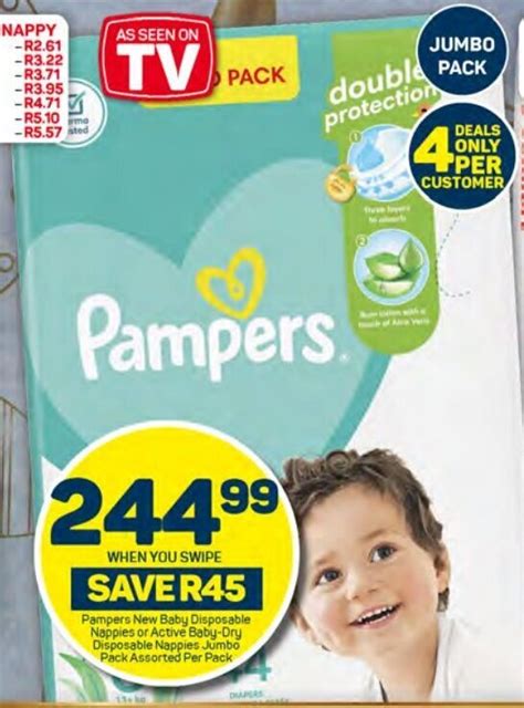 Pampers New Baby Disposable Nappies Or Active Baby Dry Disposable