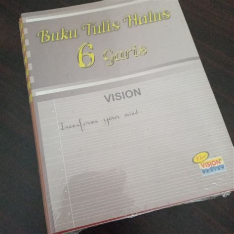 Jual Buku Buku Tulis VISION Halus Garis 6 MGB Shopee Indonesia