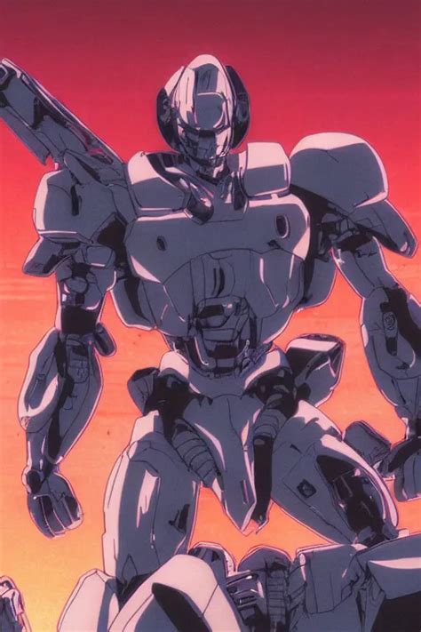 Boomer From Bubblegum Crisis At Dusk A Color Stable Diffusion