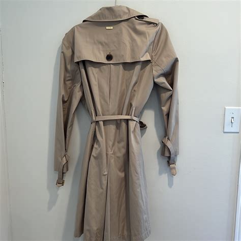 Ellen Tracy Petite Trench Coat Pl Large Gem