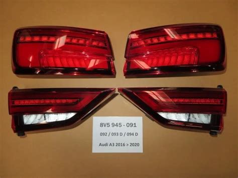 AUDI A3 8V Limousine Facelift LED Rückleuchten Rechts Links 8V5945091