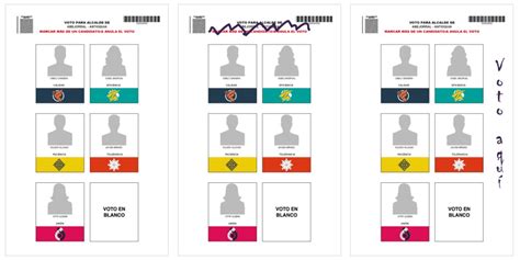 Tarjetones elecciones 2023 cómo votar correctamente y ejemplos