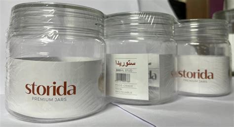 Transparent Round Ml Storida Premium Jars Set Of Pcs Brand