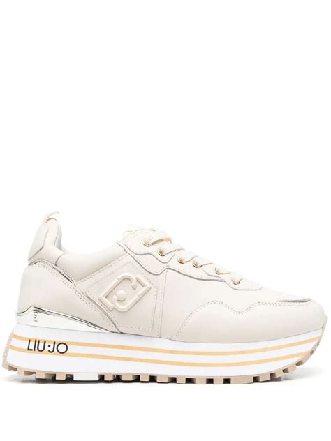 LIU JO 40mm Chunky lace-up Sneakers | Neutrals | FARFETCH