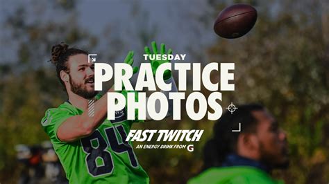 PHOTOS: Seahawks Practice In Action Green Uniforms