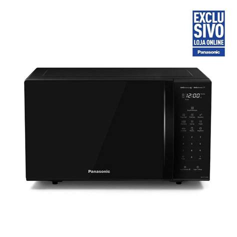 Microondas Panasonic 27l 800w Preto Nn St55mbru Black Friday Vale Pix