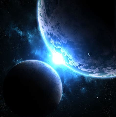 30 Awesome Planets and Space Art Scenes | Space art, Galaxy art, Space ...