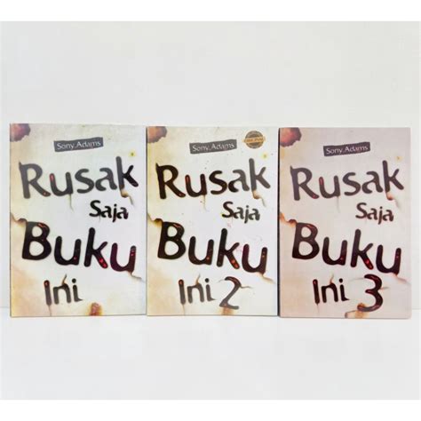 Jual Buku Paket Rusak Saja Buku Ini Sony Adams Shopee Indonesia