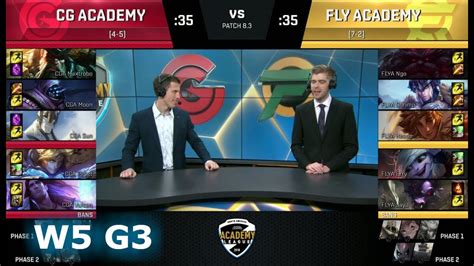 Clutch Gaming Academy Vs FlyQuest Academy Week 5 Of S8 NA Academy