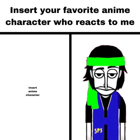 Favorite anime character reacting to me (Template) by