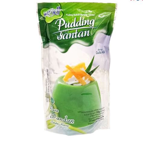 Jual Nutrijell Pudding Santan Rasa Pandan 120gr Agar Nutrijel Puding