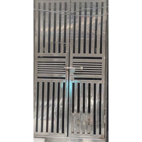 Chrome Stainless Steel Double Door For Home Thickness 5mm At 1025