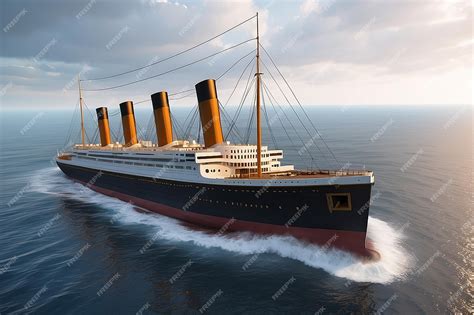 Premium Photo | 3D Titanic ship