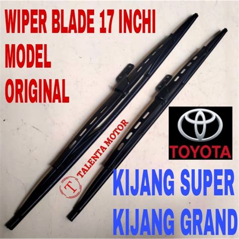 Jual SEPASANG WIPER BLADE KIJANG SUPER DAN GRAND MODEL ORIGINAL BAUT