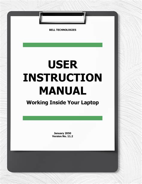instruction guide template   word google docs