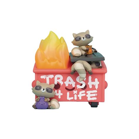 Sep238284 Dumpster Fire Trasha Panda Vinyl Figure Previews World