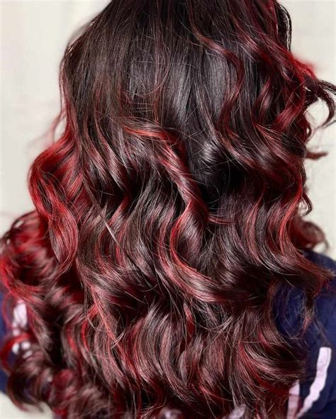 Top 30 Red Highlights On Black Hair Ideas (2023 Update) | Black hair ...