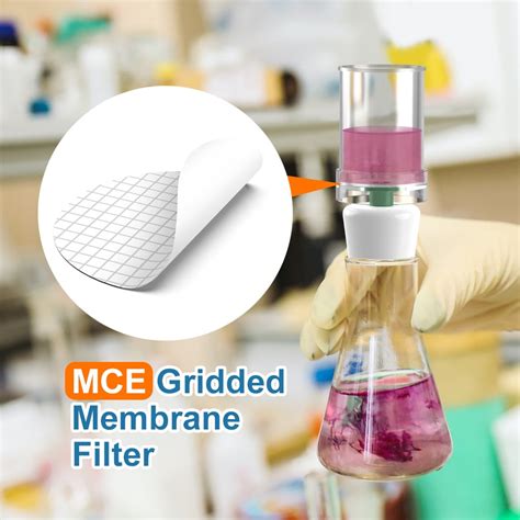 Sterile Mce Gridded Membrane Filter47mm Pore Size 045umlab Supply