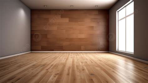 Plain Wall And Wooden Floor In An Empty 3d Room Background Room Window House Window Home