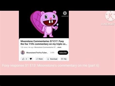 Foxy Response S E Moonstone S Commentary On Me Part Youtube