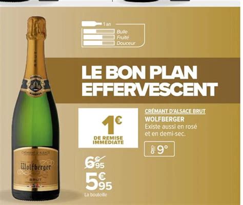 Promo Cr Mant D Alsace Brut Wolfberger Chez Carrefour Market